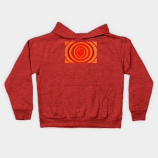 Vintage Hypnotic Lines Pattern Kids Hoodie